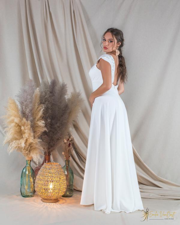 Emilie Van Oost Couture - robe de mariée en crêpe fluide | 