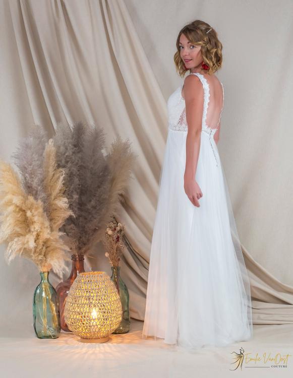 Emilie Van Oost Couture - robe de mariée bohème fluide  | 